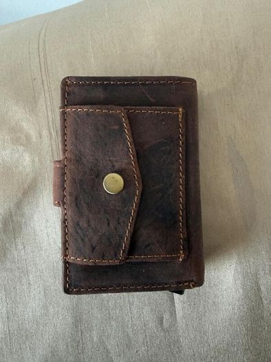 Leather card holder wallet - brand new