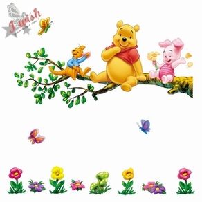 Winnie the Poohand Friends on Tree Decal Children Room Wall Stickers