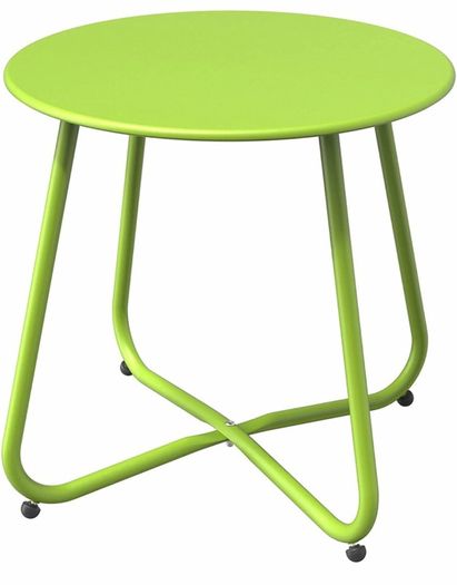 Side Table, Coffee Table, Lightweight, Weather Resistant, Beside Table for Living Room, Hallway, Bedroom, Garden, Terrace, Balcony (MULTIPLE COLOURS)