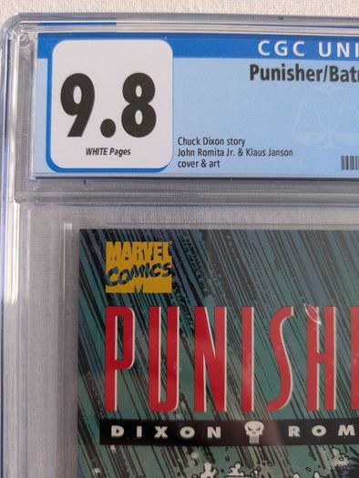 The Punisher  Batman Deadly Knights CBCS / CGC 9.8 Certified Graded Comic Framed  DC Marvel