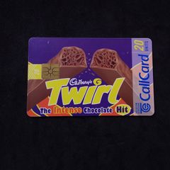 Vintage Telecom Eireann Callcard - Cadbury's Twirl - 1998