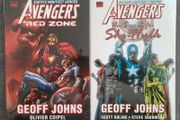 AVENGERS by Geoff Johns hardcover graphic novels. Red Zone! Search for She-Hulk! MARVEL Comics Premiere Editions