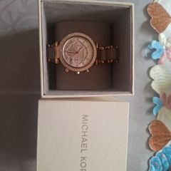 MICHAEL KORS MK5896 Stainless Steel Blush Acetate Rose Gold Analog Women's Watch
