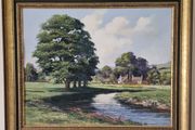 Original 20thC Oil Painting on Canvas Panel Alan King (b. 1946 - 2014) Akin of Malvern 1984's.