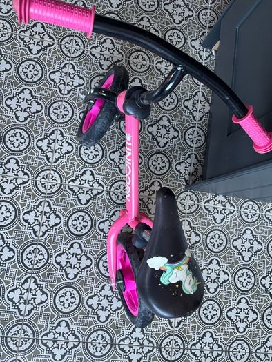 Unicorn Balance Bike Pink 10 inch