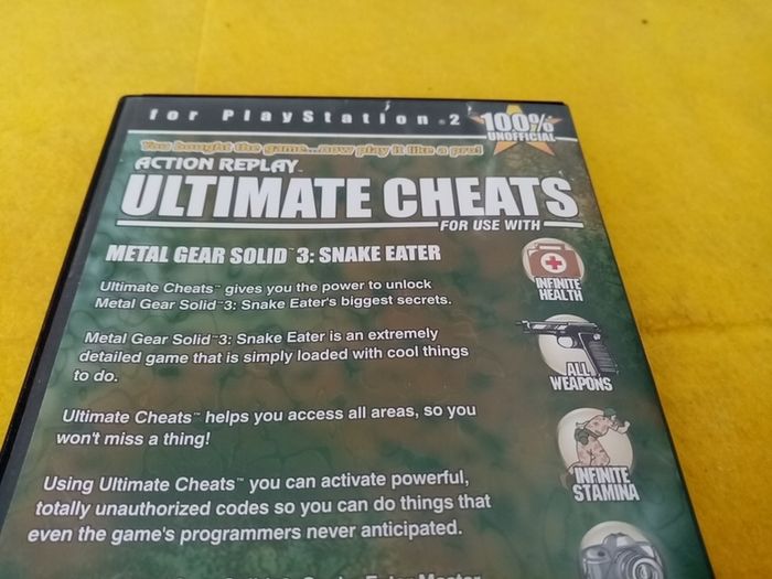 Ultimate Cheats Metal Gear Solid 3 PlayStation 2 Ps2 Games Original