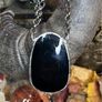 Powerful Spiritual Obsidian Buddha Crystal Soldered Cameo Amulet Belcher Chain Necklace Image 3