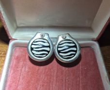 Vintage Zebra Earrings