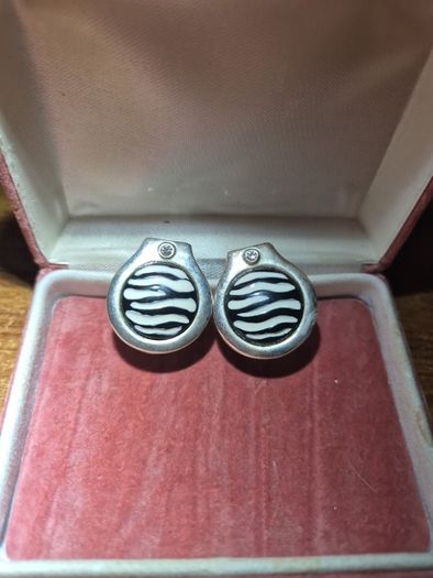 Vintage Zebra Earrings