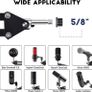 Boom Arm,Aokeo AK-35 Adjustable Compact Mic Suspension Boom Scissor Arm Stand For Blue Yeti,Snowball iCE, HyperX QuadCast,SoloCast,Elgato Wave Image 4
