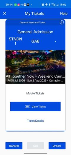 All Together Now Ticket