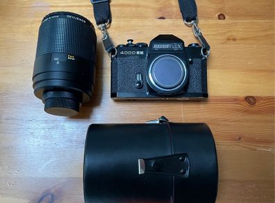 Film Camera RevueFlex 4000 EE, Mirror Lens Revuenon 500mm 1:8