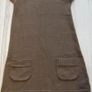Zara ladies knit tan dress short sleeves size small Image 2