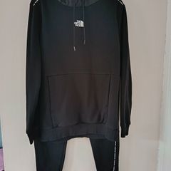 The North Face Tracksuit Set Black Large Hoodie Joggers