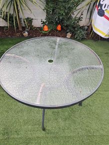 Garden glass table