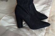 black high heel ankle boots from h&amp;m