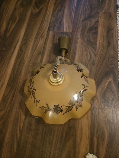 Vintage retractable dining room table light