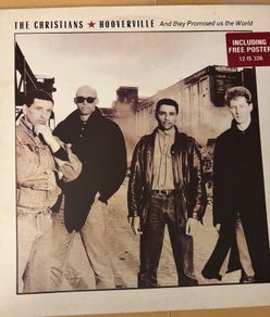 The Christians Hooverville 1987 12 Vinyl Single with Original Poster