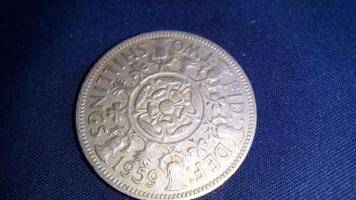 1959 Two Shilling Coin. Elizabeth.