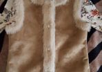 Girls outerwear moccasin waistcoat & top