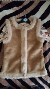 Girls outerwear moccasin waistcoat & top