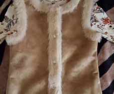 Girls outerwear moccasin waistcoat & top