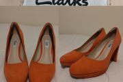 Clarks Suede Court Shoes