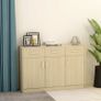 Sideboard Sonoma Oak 110x34x75 cm Chipboard Image 4