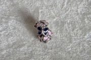 Pandora  pink/blue butterfly arrangement spacer very good condition