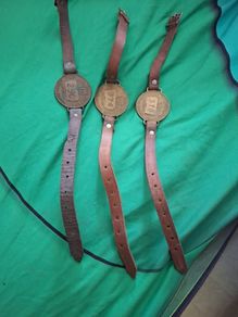 Collection of 3 Vintage Dublin Corporation Street Trader Brass Badges (#290, #374, #379)