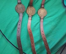 Collection of 3 Vintage Dublin Corporation Street Trader Brass Badges (#290, #374, #379)