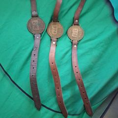 Collection of 3 Vintage Dublin Corporation Street Trader Brass Badges (#290, #374, #379)