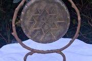 Art Nouveau Gilded Bronze/Brass Dinner Gong