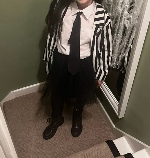 Beetlejuice Jacket and badge