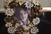 Small Heavy Floral Metal Frame