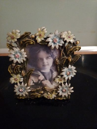 Small Heavy Floral Metal Frame