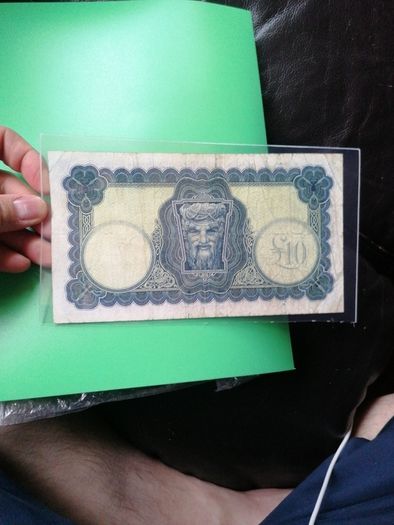 1974 Ireland Ten Pounds Banknote