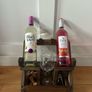 Handcrafted Rustic Wooden Wine Holder Image 3