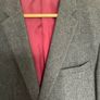 Vintage 90s St Bernard for Dunnes Stores Wool Blend Grey Herringbone Blazer 40R Image 4