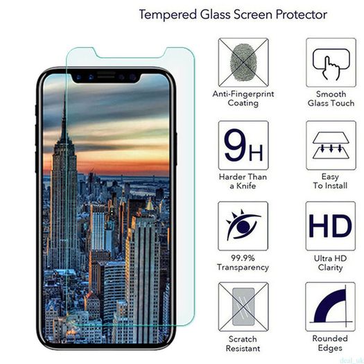 Tempered Glass Screen Protector iPhone 10 iPhoneX iPhoneXR iPhoneXS iPhoneXS Max