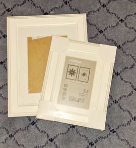 2 x Cream Ikea Frames 5 x 7 & 12 x 9