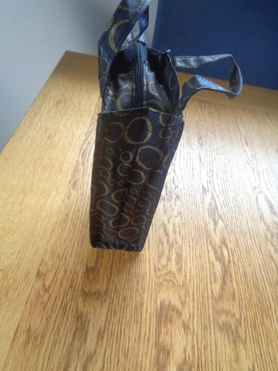 Black & Gold Woven Storage/Gift Bags x 2 for Sale