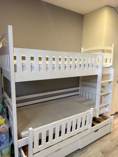 Bunk Bed with Trundle & Storage