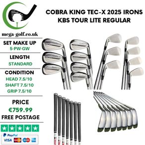 Cobra King Tec-X 2025 Irons / 5-Pw-Gw / Kbs Tour Lite Regular