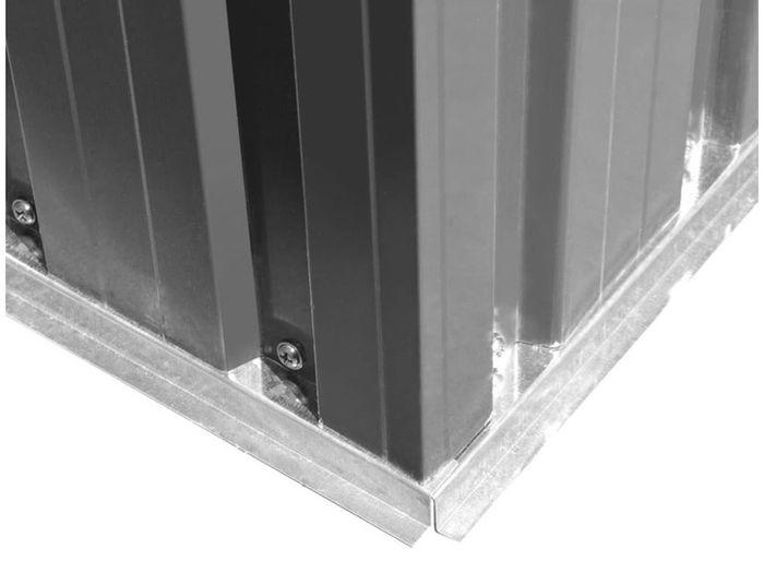 Garden Storage Shed Anthracite Steel 257x205x178 Cm Multiple Colours Available (free Postage)