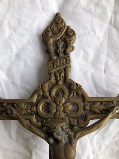 Large Brass Crucifix