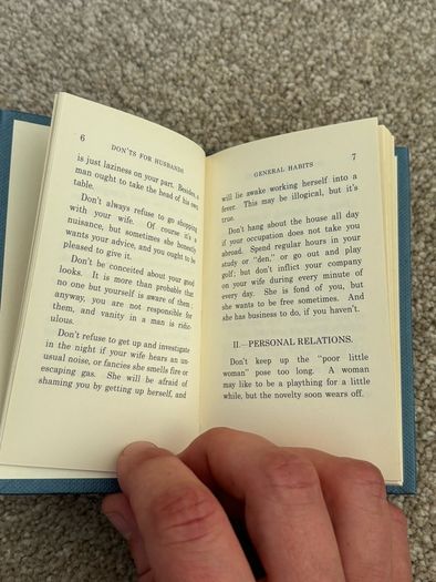 Pocket sized Guide Don'ts for Husbands Book