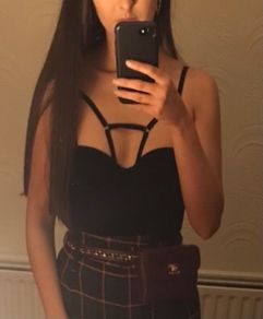 Topshop velvet bodysuit