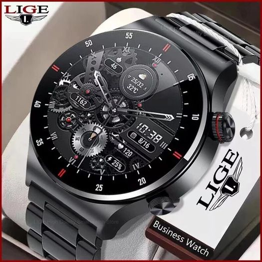 Bluetooth Call Smart Watch Men 2023 Sports Bracelet NFC Waterproof Custom Watch Face Men SmartWatch For IOS Android