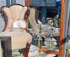 Rare Antique Walnut Ladies Chair